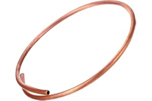 PATIKIL 5/16 Inch ID 3/8 Inch OD 0.03 Inch Thick 99.9% Copper Tube, 3.28Ft Refrigeration Tubing Coil Seamless Round Pipe Tubi