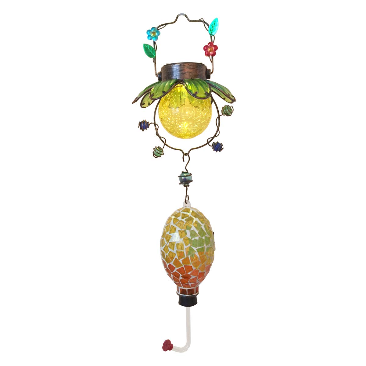 Home Craft Expressions Decor Mosaic Solar Hummingbird Feeder