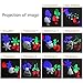 Party Projection Lights Led Projector Light, Kohree Outdoor Light Snowflake Spotlight 10 Pattern Sparkling Landscape Lights for Holiday Party Waterproof Multilcolor