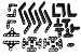 LEGO Technic angular bent beam / lever/ cross block set black (28 pieces)