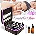 Essential Oil Carrying Case/Roller Bottle Organizer - Storage for 25-33 Bottles - Holds 15-30ml 1oz & 10ml Roll on Bottles - (Carry Handle On Top) Free Roller Bottle Opener & 192 Labels