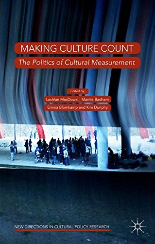 Download Making Culture Count: The Politics of Cultural Measurement (New Directions in Cultural Policy Research)