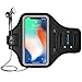 LOVPHONE iPhone 13 mini/ 12 mini/ 11 Pro/X/XS/Galaxy S10e Armband,Sport Running Exercise Gym Case with Key Holder & Card Slot,Fingerprint Sensor Access Supported and Sweat-Proof (Gray)