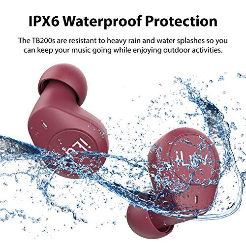 iLuv TB200 Crimson Red True Wireless Earbuds Cordless inEar Bluetooth
