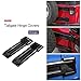 JeCar Tailgate Hinge Trim Spare Tire Bracket Covers for 2007-2018 Jeep JK Wrangler & Unlimited