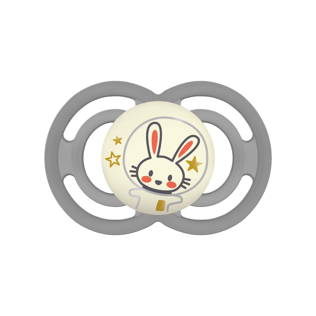 Mam Perfect Night Luminous Silicone Dummy Skinsoft with Dummy Clip, 16 Months, Beige