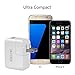 Jayuer USB Wall Charger Home Travel Dual Port Power Adapter for IPhone with 6ft 8inche Lightning Cables