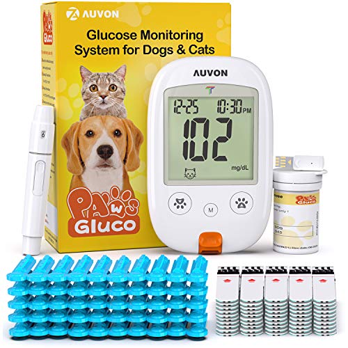 AUVON Blood Glucose Monitor Specifically Calibrated for Dog and