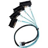 Lemon tree SFF-8643 to 4X SFF-8482 SAS Cable, 0.5m/1.6ft, 1 Pack