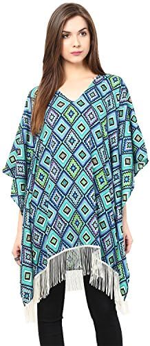 Women's Kaftan Cover Up Dress - Great for Summer Beachwear or worn as a Tunic (TAZA)