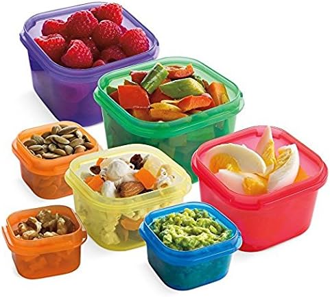 Food Container portion control Live Smart Kitchen BPA Free 7 piece kit