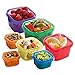 Food Container portion control Live Smart Kitchen BPA Free 7 piece kit