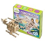 Igroteco Wooden Building Blocks for Kids - Natural Wooden Educational Toys for Girls & Boys - 120 PCS Building Set