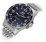 Xezo Menâ€™s Air Commando Japanese-Automatic Diverâ€™s Watch D45-BM