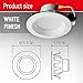 OSTWIN (4 Pack) 4 inch Dimmable LED Round Downlight, 10.5W (60W Replacement), Baffle Design, Retrofit Recessed Lighting, Can Light, LED Trim, 5000K (Daylight), 700lm, Damp Rated, UL & Energy Star