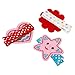 Bundle Monster 10 pc Baby Girls Multicolor Embroidered Design Soft Fabric Hair Clip Accessories - Set 1: Perfect Princess