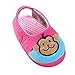 Beeliss Toddler Girl Slippers Cartoon House Shoes (5-6 M US Toddler, Rose)