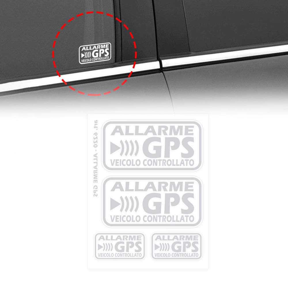 4R Quattroerre.it 6220 Stickers GPS Alarm Controlled Vehicle