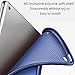 KenKe Case for iPad Air 4th 5th Generation with Pencil Holder, Auto Wake/Sleep, Support Pencil Charging & Pair, Translucent Hard Back Smart Cover, iPad Air 4 10.9 inch Case 2020 2022, Dark Blue