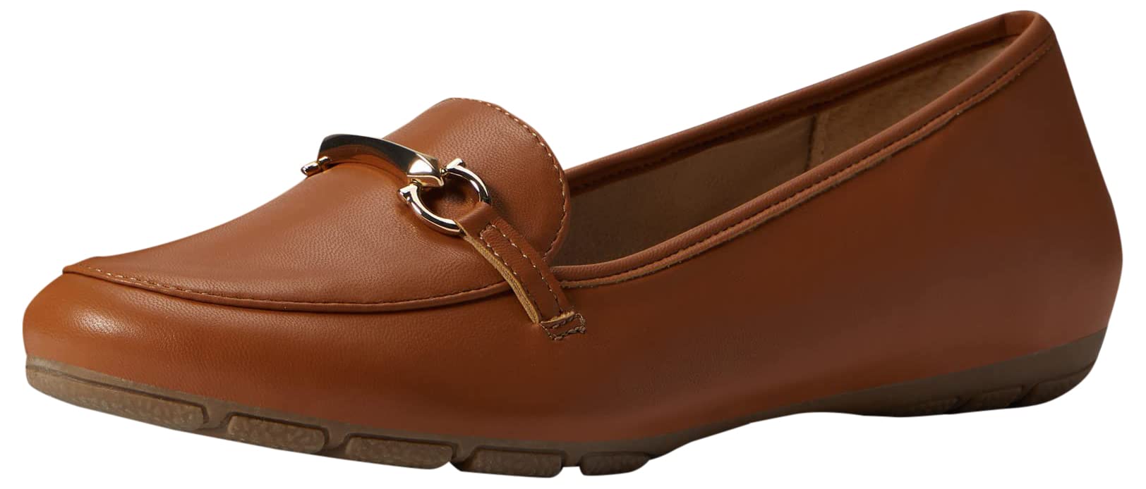 CLIFFS BY WHITE MOUNTAIN Glowing Women’s Loafer Flat, Tan/Smooth, 9 M