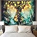 Sevenstars Forest Fairy Tales Tapestry Lantern Tapestry Waterfalls Under Tree of Life Tapestry Psychedelic Forest Tapestry Fantasy Tree Tapestries for Room (51.2 x 59.1 inches, Forest Fairy Tales)