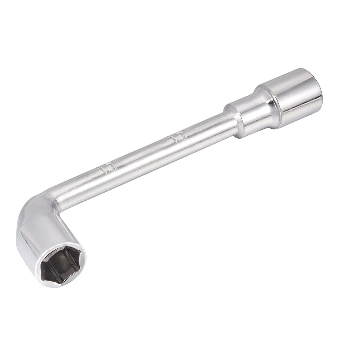 sourcing map 13mm Metric L Shaped Angled Open Hex 6 Point Socket Wrench