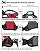 PoyPet No Pull Dog Harness, Reflective Comfortable Vest Harness with Front & Back 2 Leash Attachments and Easy Control Handle Adjustable Soft Padded Pet Vest for Small to Large Dogs (Red,L)