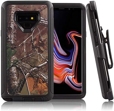 Galaxy Note 9 Case CaseStro Camo Series for Samsung Galaxy Note 9 Case Full Body Heavy Duty Defender Armor Cover 360 Protection [Shock Proof] with Belt Clip Holster and Kickstand (Tree Black)