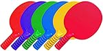 Coast Athletic 6-Peices Unbreakable Table Tennis Paddles (Blue / Green / Red / Yellow / Purple / Orange)