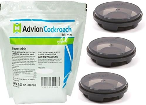 Avion Cockroach Bait Arenas (3 pack) Advion roach killer includes The TG Home Safety ebook