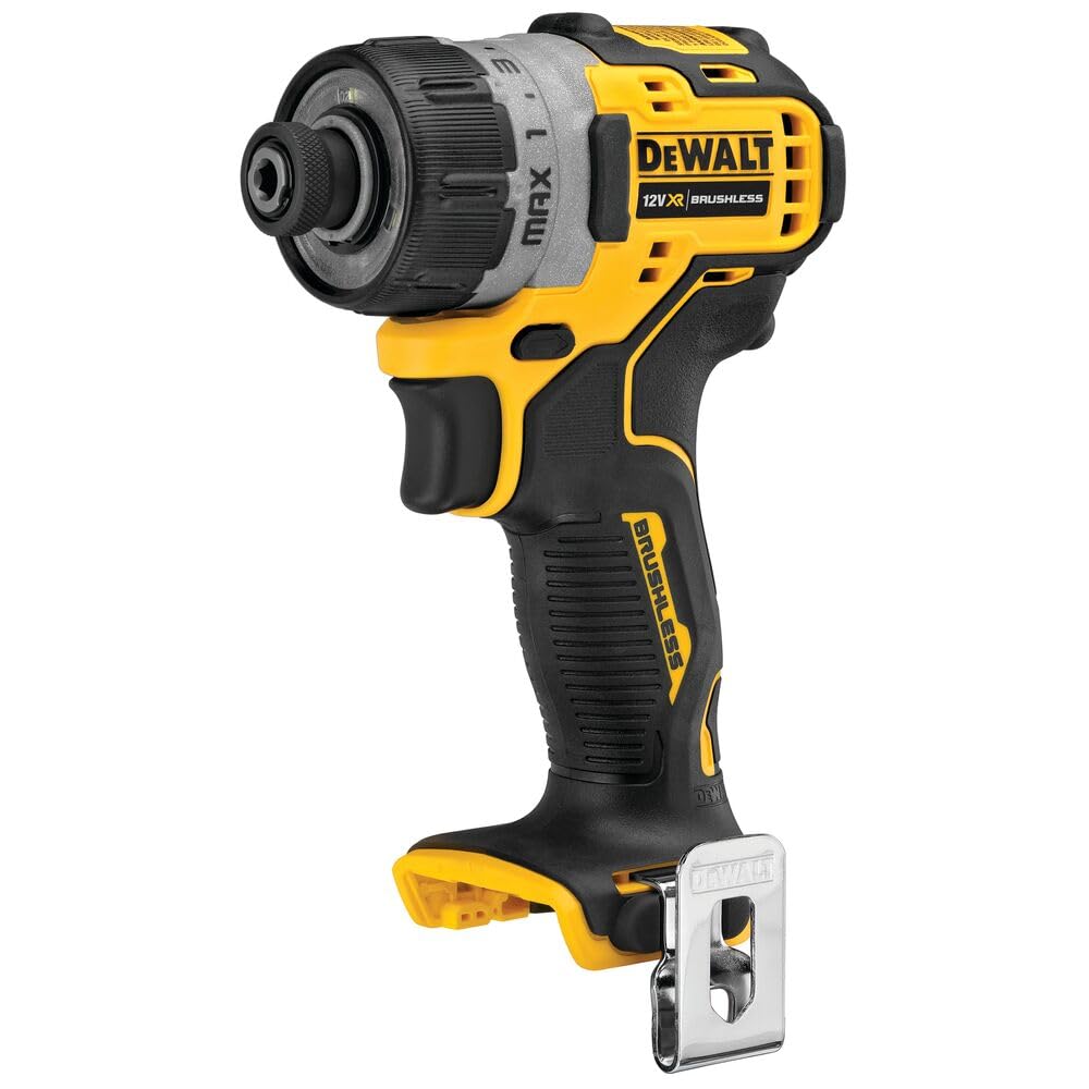 DEWALT DCF601N-XJ DCF601N-XJ-Atornillador escobillas XR 12V sin cargador/batería, Silver