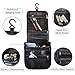 Toiletry Bag,PU Leather Hanging Toiletry Bag,Cosmetic Makeup Bag for Women and Men (6020,Black)