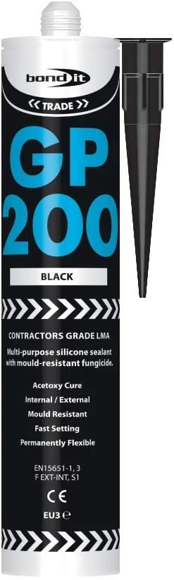Bond It GP200 Contractors Grade LMA General Purpose Acetoxy Silicone Sealant With Fungicide, white, 275ml - Image 3