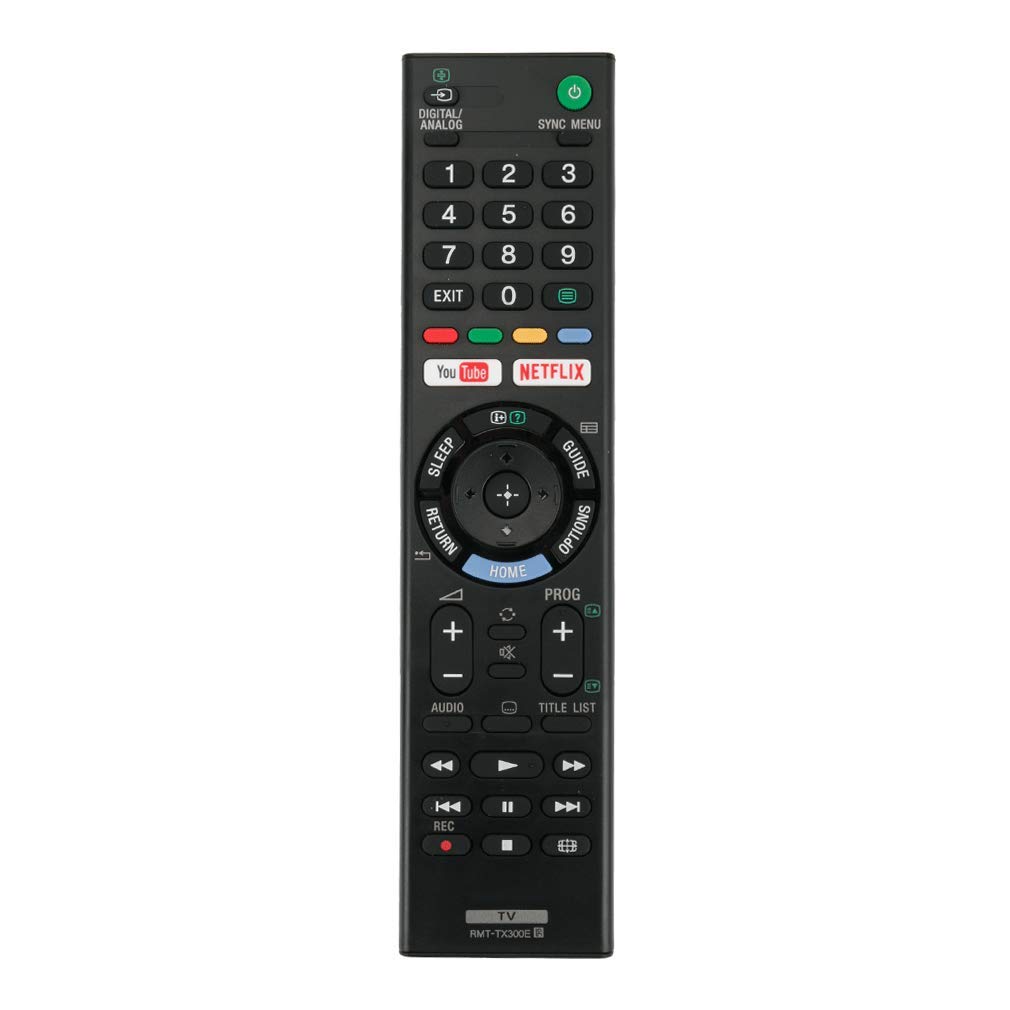 VINABTY RMT-TX300E Replacement Remote Control fit for Sony LED LCD TV KDL-32WE613 KDL-40WE665 KDL-40WE663 KDL-43WE754 KDL-40WE755 KD60X6700E KDL32W660E KDL49W660E KD49X7000E KD49X7000E KD49X7000F