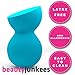 Beauty Junkees Makeup Sponge Blender - Blue Sculptor Foundation Makeup Blender Sponge, Liquid Cream Powder Blending Sponges, Make Up Applicator, Cosmetic Blenders, Wet Dry Beauty Sponge, Latex Free