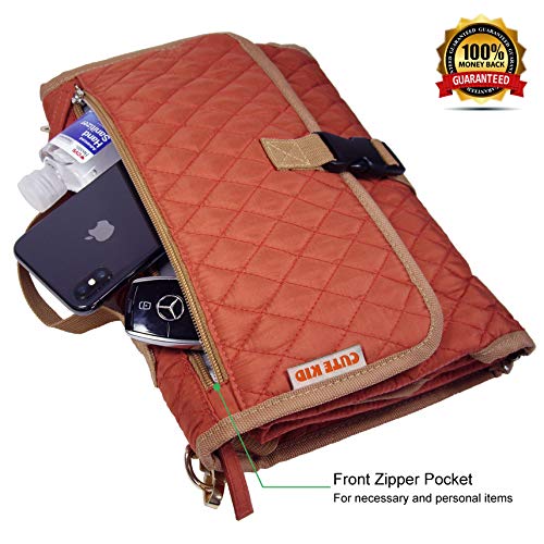 Cute Kid Portable Changing Pad | Diaper Clutch | Travel Changing Station | Waterproof Baby Changing Mat | Cushioned Diaper Changing kit to Keep Your Infant Far from Injury and Dirty Surfaces (Unique) - Thumbnail 7