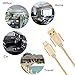 Micro USB Cable,2 Pack 3FT/1M Nylon Braided Tangle-Free High Speed Data Sync & Charging Cord with Al Connector for Android Samsung Galaxy HTC Sony and More (Gold)