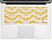 Kuzy Compatible with MacBook Keyboard Cover for Older Version MacBook Pro 13 15 17 inch and MacBook Air 13 inch, iMac Wireless Keyboard, Silicone Skin Key Board Protector, Chevron Yellow
