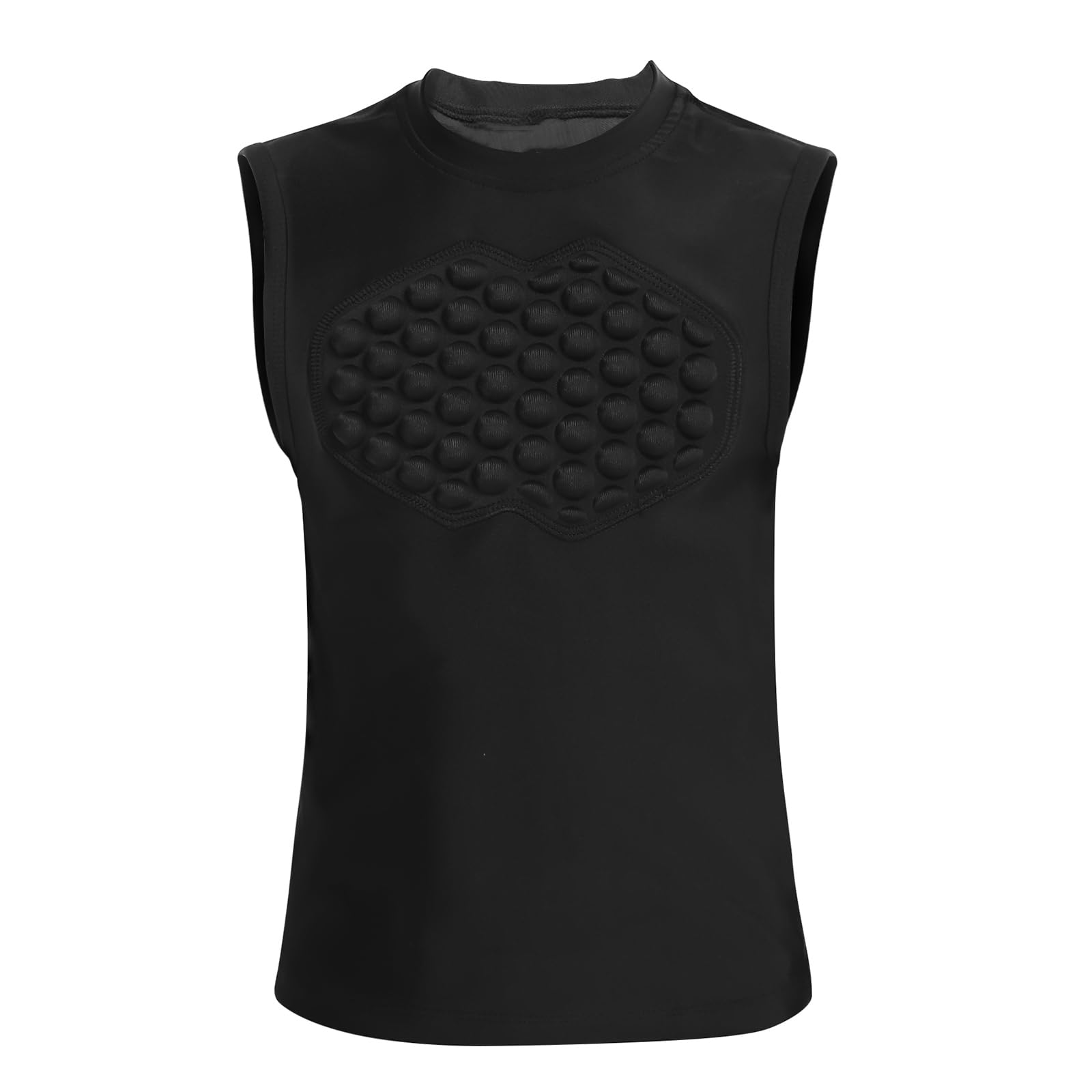 Topeter Youth Padded Shirts with Chest Protective Padding, Heart Sternum Vest for Football, Paintball, Baseball YM