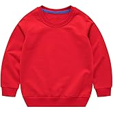 RUKOSU Toddler Kids Baby Boy Girl Long Sleeve Sweatshirt Casual Shirt Thin Pullover Infant Crewneck Sport Tops