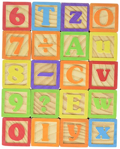 Maxim 45mm wooden abc blocks, 40 pieces