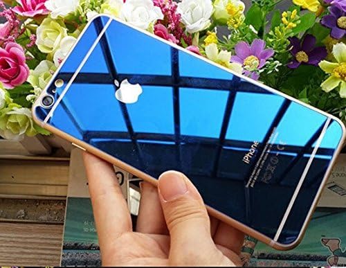 Zocardo Mirror Front Back Tempered Glass Screen Protector for Apple iPhone 6/6S - Blue with Free Soft Back Transparent Cover Worth Rupee 200