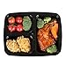[10 Pack]Meal Prep Containers 3 Compartment-Food Prep Containe with Lids/Bento Lunch Boxes Containers+10 Sporks,Microwave,Dishwasher Safe,BPA Free,Portion Control 21 Day Fix