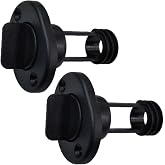 1 Inch Hole 2PCS Marine Transom Drain Plug Screw Type for Boats with O-Ring | Glass Fiber Reinforced PA66 Nylon with Seal, Lightweight, Better Hull Fit, Transoms Fits Fish Wells, Coolers, and Tanks