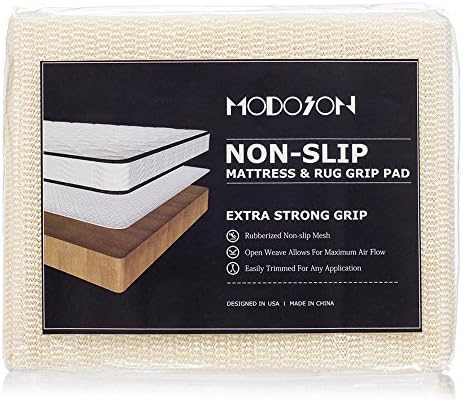 MODOSON Non Slip Mattress Grip Pad, Rug Pad Gripper, Carpet Underlays, Non Slip Mat, Sofa Pad, Furniture Pad, Mattress Gripper, Keep Mattress Rug from Sliding - Queen Size 59" x 79" (4.9'x 6.5')