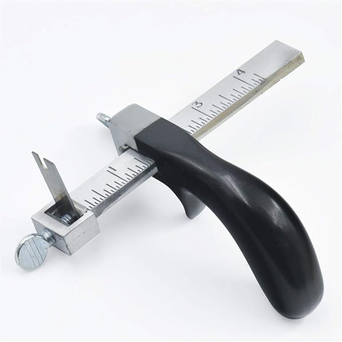 Aluminum Alloy Strip and Strap Leather Belt Cutter Leather Hand Cutting Tool with 3 Blades
