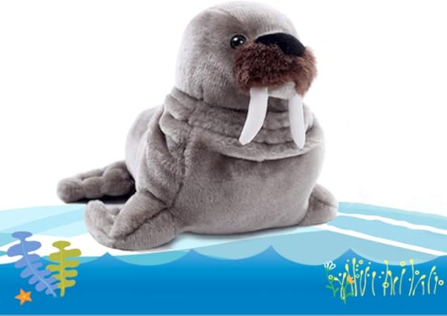 N/D Muñeca De Morsa, Animal De Simulación, Museo del Océano, Foca, León Marino, Peluche, Muñeca, Regalo De Cumpleaños para Niños Y Niñas De 30 Cm: Amazon.es: Hogar