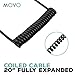 Movo MC1 3.5mm Audio Cable - Dual Male 3.5mm TRS Cable for Audio Mixers, Microphones, Cameras, Recorders, Car Speakers, and More