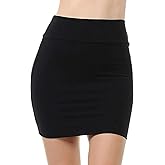 Sweet Hearts Mini Pencil Skirt for Women- Above Knee Basic Basic Bodycon Skirt Made in USA