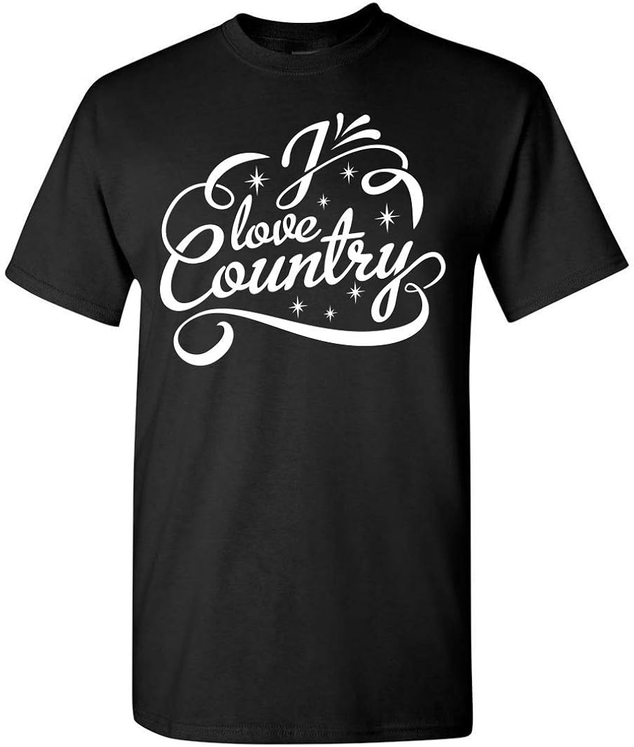 Country Music Shirts I Love Country TShirt Customized